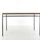 Cosmopol desk, walnut and steel. 120 x 60 cm