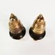 Brass and rosewood spice set, Denmark, 1950s