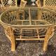 70s rattan lounge