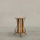 Bamboo and rattan pedestal table