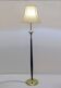 Mahogany and brass floor lamp, 1950s