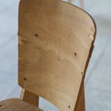 2 chaises Tout-bois attribué à Vauconsant 1941