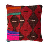 Vintage turkish kilim cushion cover 40 x 40 cm