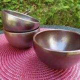 Set of 3 small Norman pottery bowls