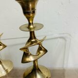 Pair of designer candlesticks