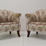Pair of Mid-century Armchairs,Czechoslovakia,1950's.