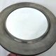 Vintage Round Wall Mirror with Pure Tin Frame D: 24.5 cm