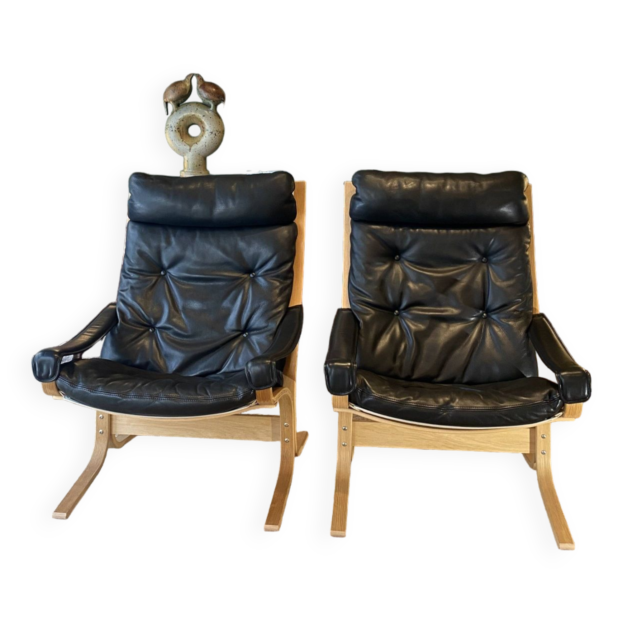 Paire de grands fauteuils Siesta, Ingmar Relling, parfait état