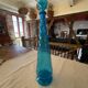 Vintage Empoli blue glass genie carafe