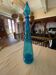 Vintage Empoli blue glass genie carafe