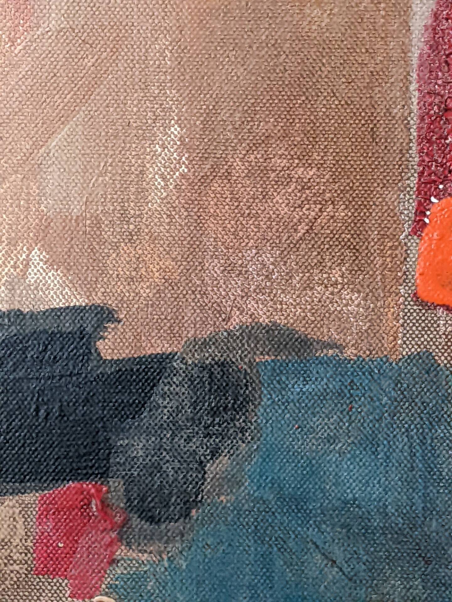 Oil on canvas abstract art Nadine Fabry