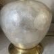 Capiz shell lamp and vintage brass