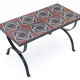 Wrought iron coffee table