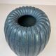 Blue vase from the mid-century period by Vicke Lindstrand, 1950s, Sweden.