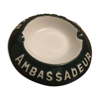 Ashtray Puplicitaire Ambassador Cusenier, year 1960