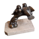 Book clamts in regulation and marble signed Balles art déco