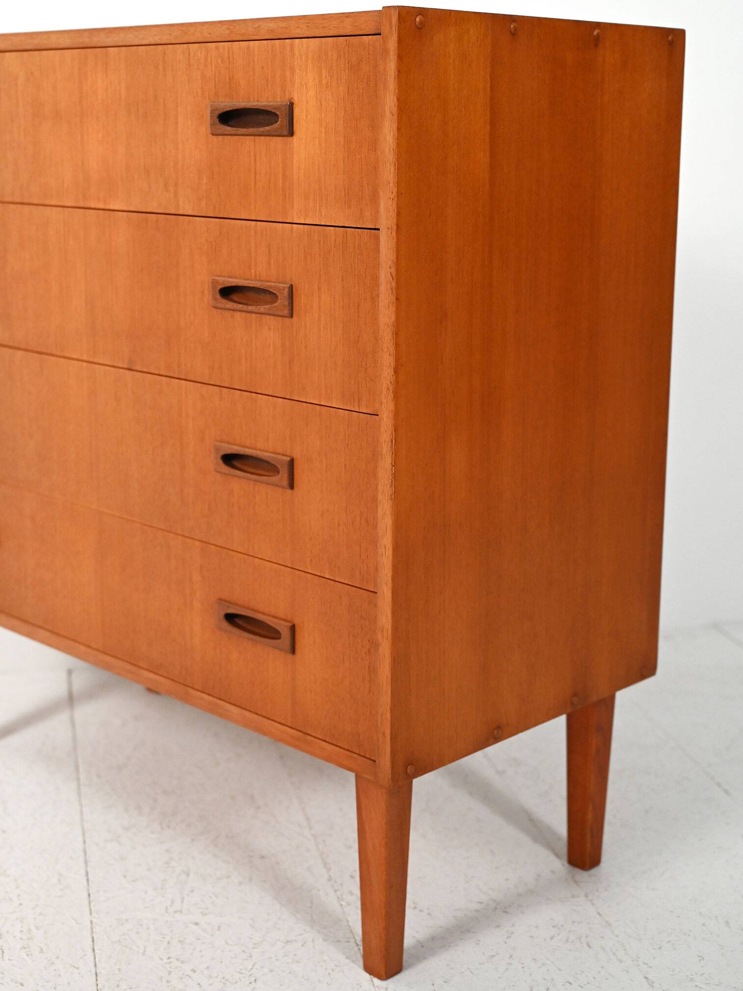 1960s Scandinavian teak chest of drawers