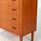 1960s Scandinavian teak chest of drawers