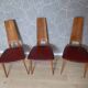 Leather and wood chair
