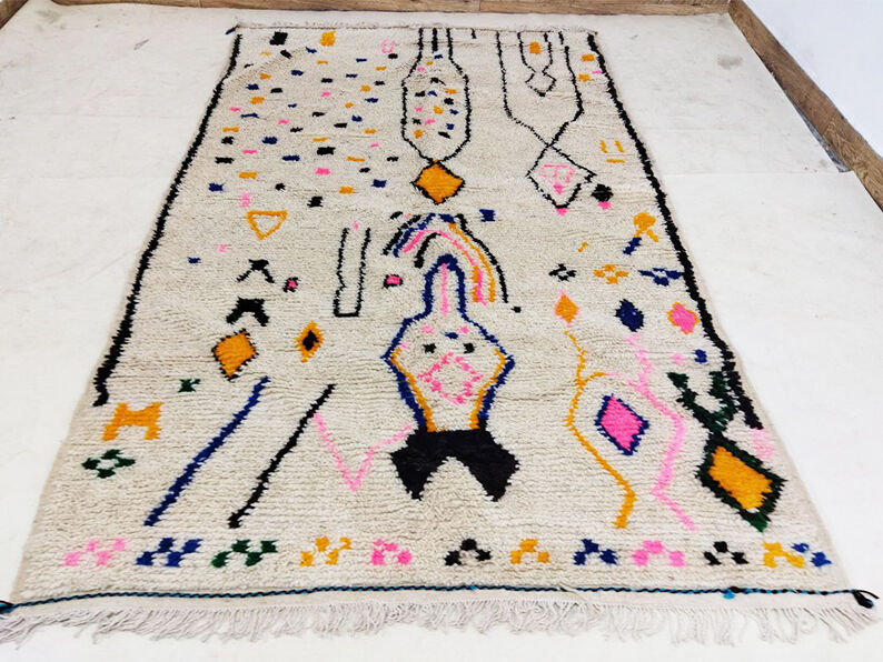 Tapis berbère marocain fait main 263 x 156 cm
