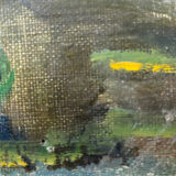 Animated marine painting "terrace by the sea" sailboats lighthouse hst/p