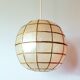 Suspension boule nacre et laiton 70s