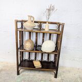 3-tier rattan shelf