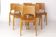 Lot de 6 chaises empilables Wilkhahn – Bois de hêtre – Allemagne années 1970 – Vintage