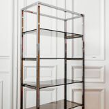 Vintage 1970s chrome shelf