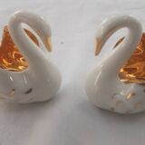 Paire de 2 salerons anciens porcelaine de Limoges