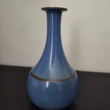 Vase soliflore céramique bleue