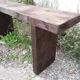 Vintage bench period 1950/60 old solid wood