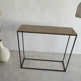 FLORENCE MARBLE CONSOLE BEIGE DIMENSION L100 X D30 X H85
