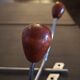 Coat rack/wall hook chrome and wood - 1960s/1970s