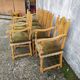 8 ceruse oak style chairs