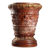 Ancient vase with terracotta stand Italy 20th Century