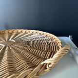 Large rattan tray