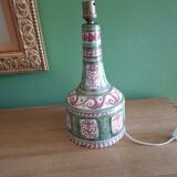 Quimper ceramic lamp base, Millot