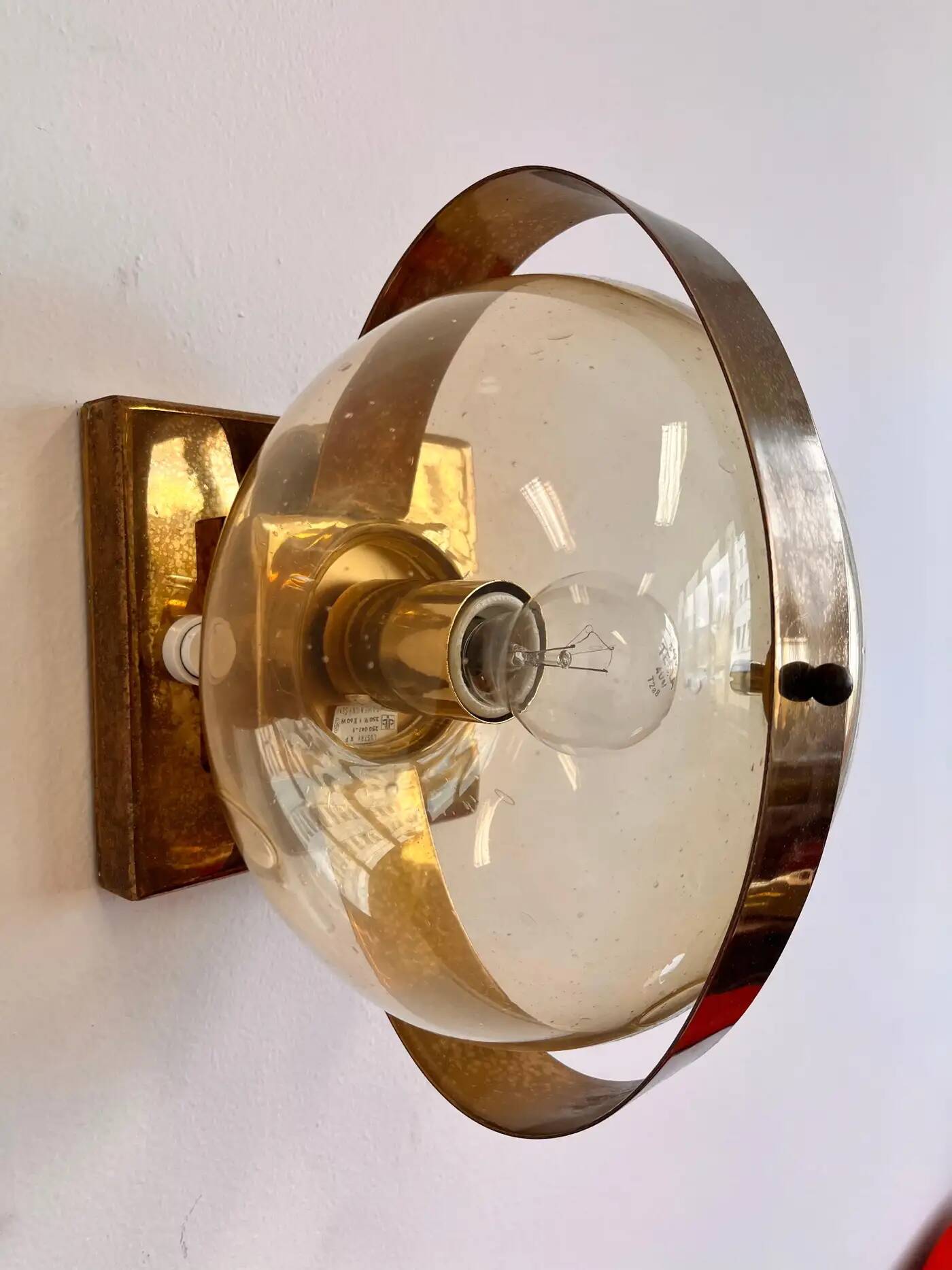 Preciosa gold wall lamp or table lamp / Kamenický Šenov, 1970s