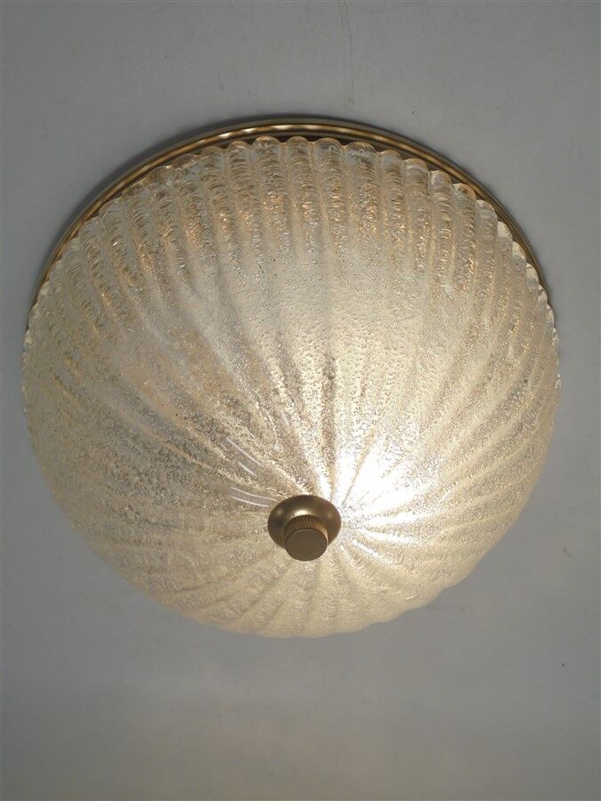 Bubbled glass ceiling lamp