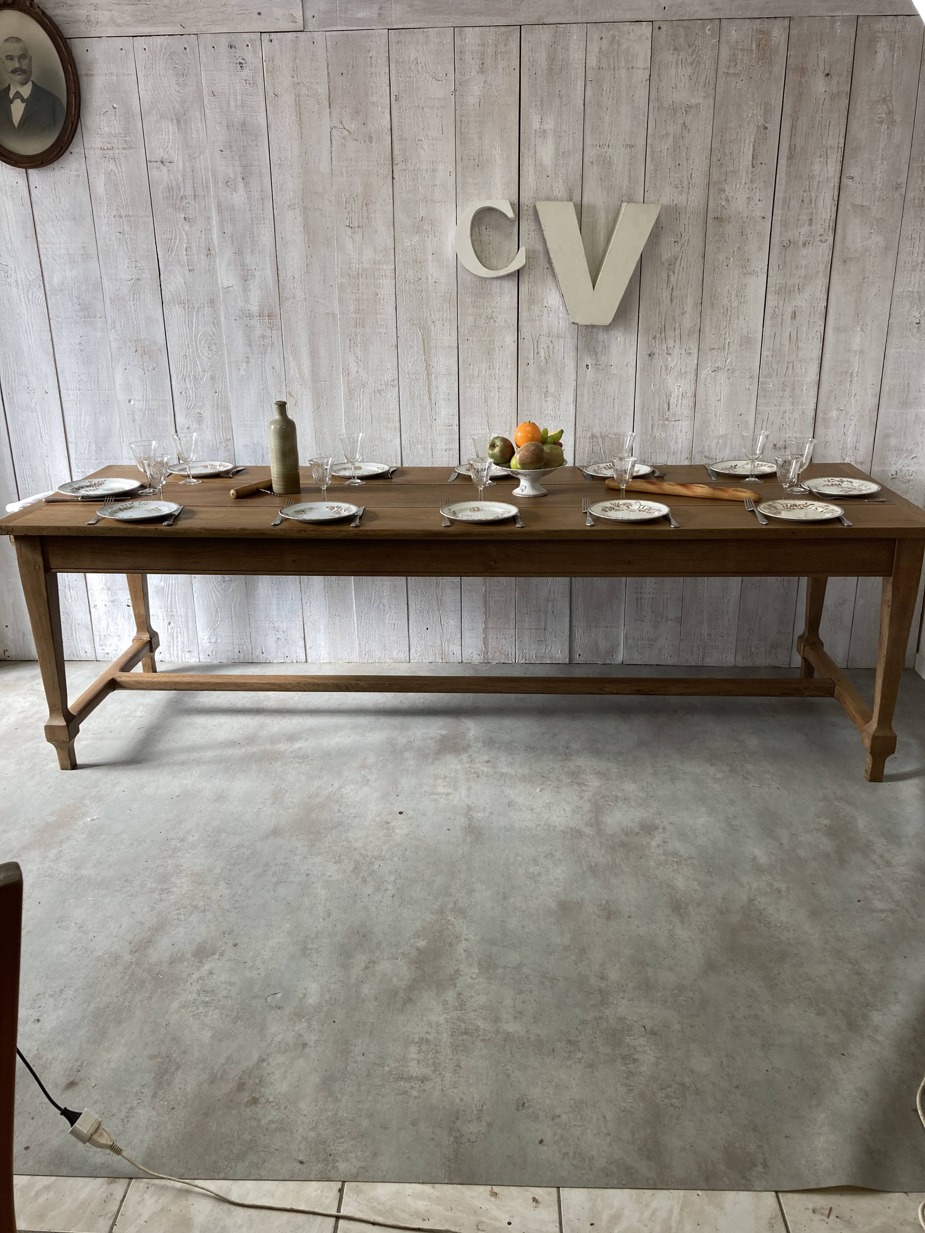 Table de ferme 244x82cm