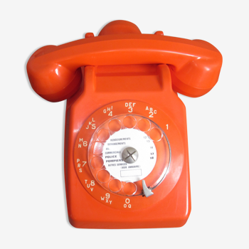 Téléphone orange années 70