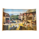 Ogé-Hachette poster "the farm / the station"