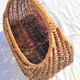 basket style Brigitte Bardot wicker and wood around the 60s