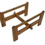 Vintage coffee table pinewood minimalist 1970s design