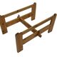 Vintage coffee table pinewood minimalist 1970s design