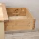 Worktable In Cream Lacquered Poplar Wood, Italy Late 19th Century