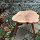 Brutalist olive coffee table 60s