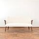 Mid-Century Norwegian Teak & Boucle Sofa, 1960s.