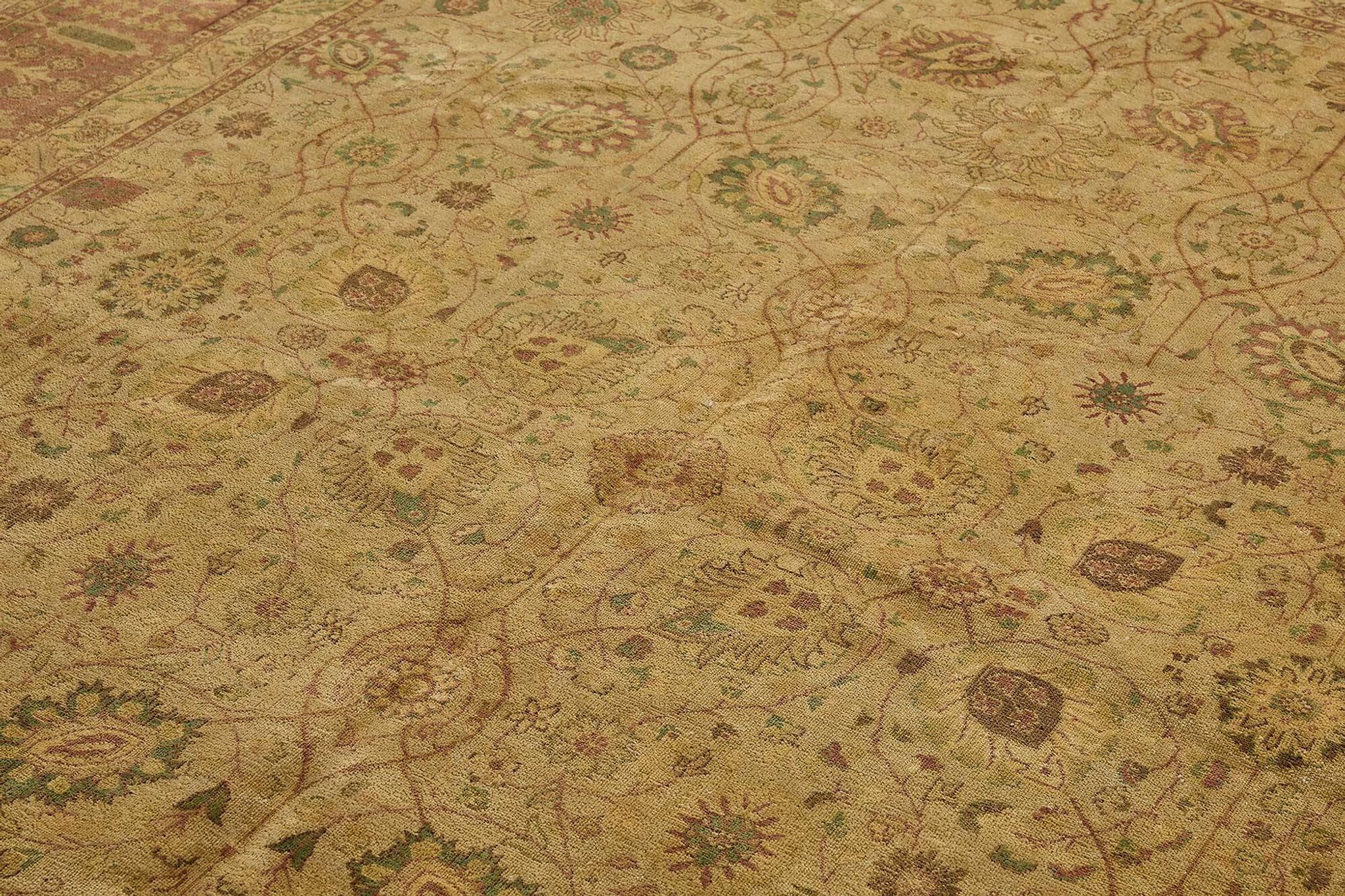 Turkish Handknotted Wool Oushak Rug 275 cm x 366 cm